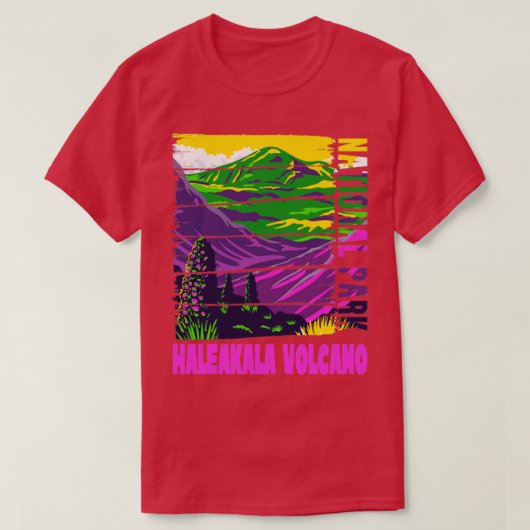 T-shirt Parc national du volcan Haleakala (Design devant)