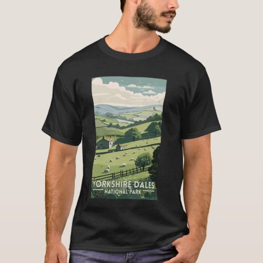 T-shirt Parc national du Yorkshire Dales Angleterre Malham (Devant)