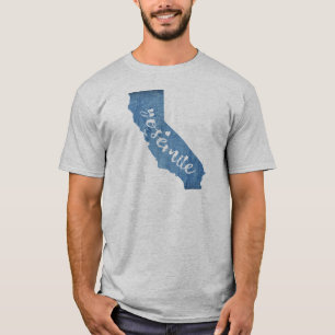 T-shirt Parc national du Yosemite Californie Grain de bois