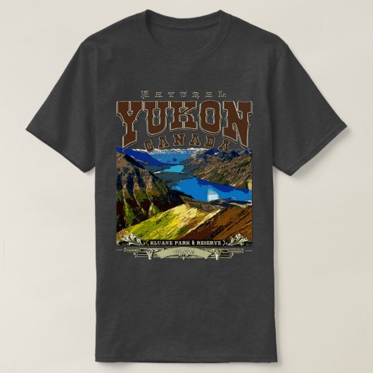 T-shirt Parc national du Yukon Kluane Canada (Design devant)