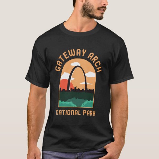 T-shirt Parc national Gateway Arch Alaska Vacances Rétro G (Devant)