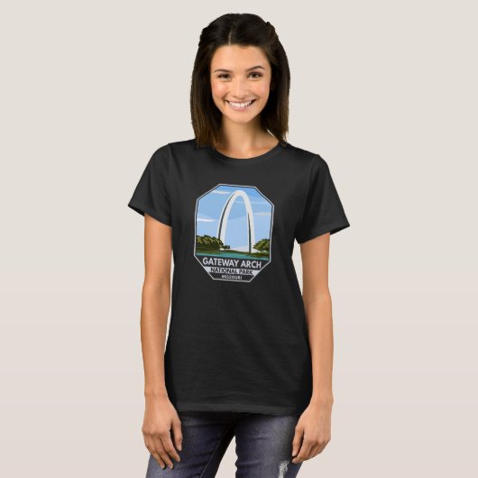 T-shirt Parc national Gateway Arch Missouri (Devant entier)