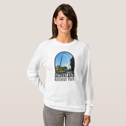 T-shirt Parc national Gateway Arch Missouri (Devant entier)