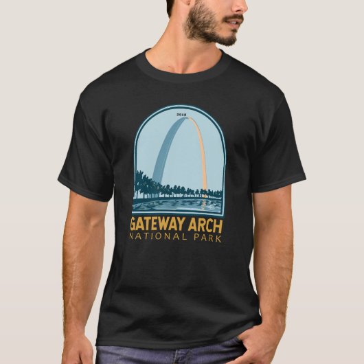 T-shirt Parc national Gateway Arch Vintage (Devant)