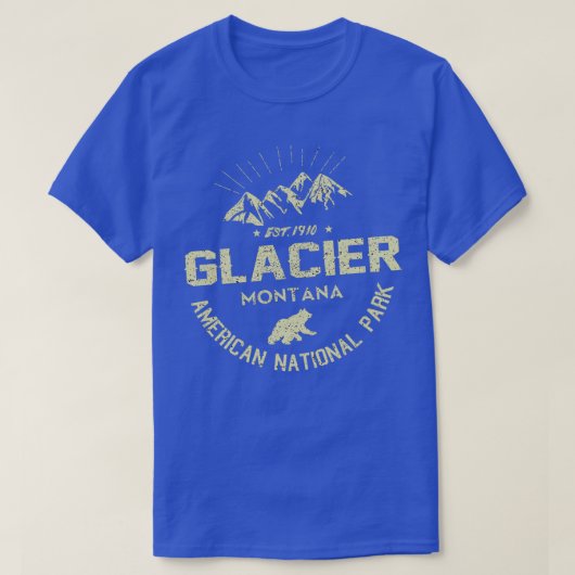 T-shirt Parc national Glacier US (Design devant)
