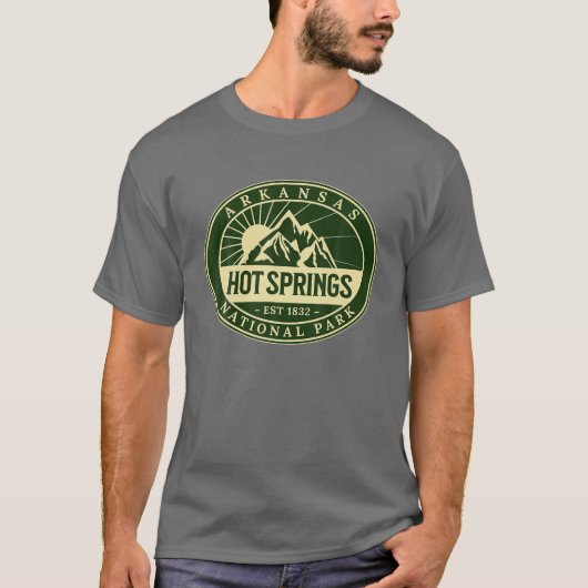 T-shirt Parc national Hot Springs Arkansas Randonnée en pl (Devant)