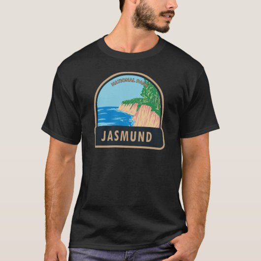T-shirt Parc national Jasmund Chalk Cliffs Allemagne Vinta (Devant)
