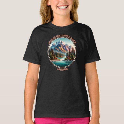 T-shirt Parc national Jasper Canada (Devant)