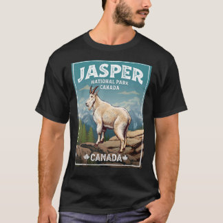 T-shirt Parc national Jasper Vintage Look Chèvre 1