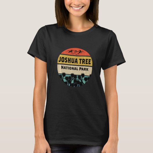 T-shirt Parc national Joshua Tree California Camping et H (Devant)