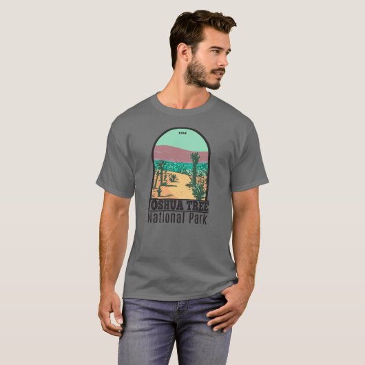 T-shirt Parc national Joshua Tree Cholla Cactus Garden (Devant entier)