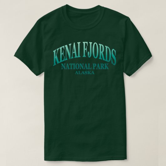 T-shirt Parc national Kenai Fjords Alaska (Design devant)