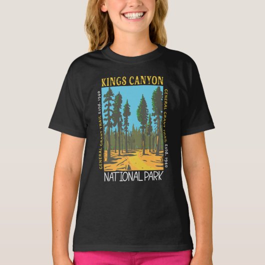 T-shirt Parc national Kings Canyon General Grant Trail (Devant)