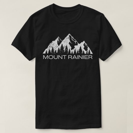 T-shirt Parc national Mount Rainier Mt Rainier Washington (Design devant)