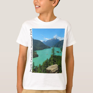 T-shirt Parc national Mountain Lake Scenery Washington