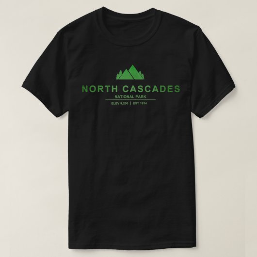 T-shirt Parc national North Cascades Washington (Design devant)