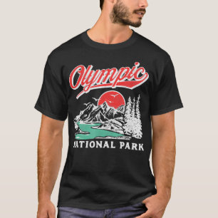 T-shirt Parc National Olympique Montagnes Rétro 80s Graphi
