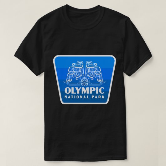 T-shirt Parc National Olympique Rétro Bird Badge Bleu (Design devant)