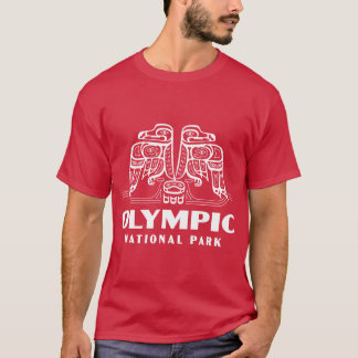 T-shirt Parc National Olympique Rétro Bird Wordmark Blanc