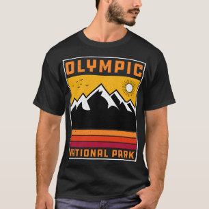 T-shirt Parc national olympique Vintage Washington Souveni