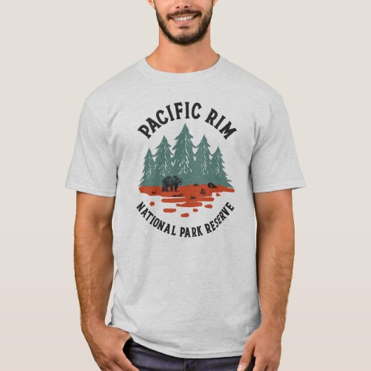 T-shirt Parc national Pacific Rim Adventures (Devant)