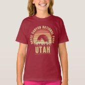 T-shirt Parc national Retro Bryce Canyon Utah (Devant)