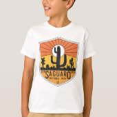 T-shirt Parc national Retro Saguaro Arizona Tucson Cactus (Devant)