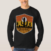 T-shirt Parc national Retro Saguaro Arizona Tucson Cactus (Devant)