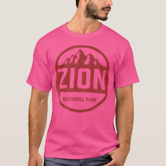 T-shirt Parc national Retro Zion Utah Mountain Women Men K