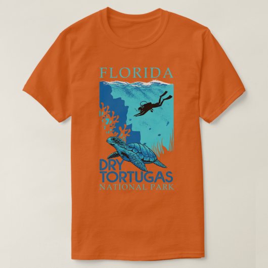 T-shirt Parc national sec Floride (Design devant)