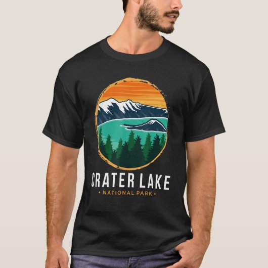 T-shirt Parc national Souvenir Crater Lac Randonnée de mon (Devant)