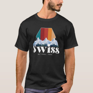 T-shirt Parc national suisse Randonnée Suisse Souvenir Mo