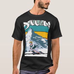 T-shirt Parc National Suisse Souvenir Suisse Montagnes