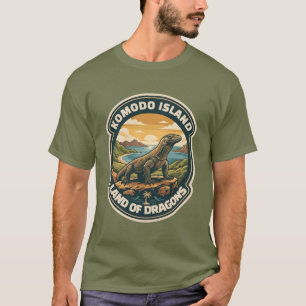 T-shirt Parc national vintage de l'île de Komodo Indonésie