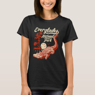T-shirt Parc national vintage Everglades crocodile alligat