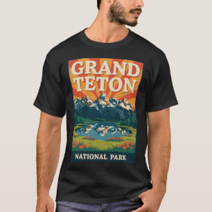 T-shirt Parc national vintage Grand Teton