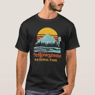 T-shirt Parc national vintage Retro Yellowstone