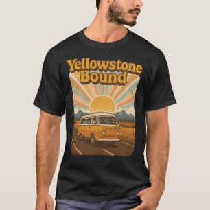 T-shirt Parc national vintage Yellowstone - Aventure