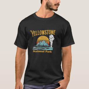 T-shirt Parc national vintage Yellowstone Rétro 80 s Graph