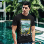 T-shirt Parc national volcanique de Lassen Vintage perturb<br><div class="desc">Lassen Design vectoriel volcanique. Le parc est riche en sites hydrothermaux comme Bumpass Hell,  avec ses hectares de boues boueuses.</div>