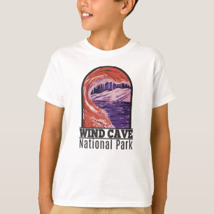 T-shirt Parc national Wind Cave South Dakota Vintage