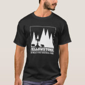 T-shirt Parc national Yellowstone America's First National (Devant)