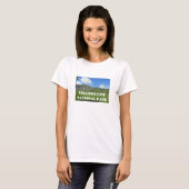 T-shirt Parc national Yellowstone NP Green Valley Photo (Devant entier)