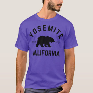 T-shirt Parc national Yosemite California Bear Randonnée O