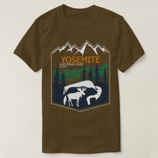 T-shirt Parc national Yosemite Design 1 (Design devant)