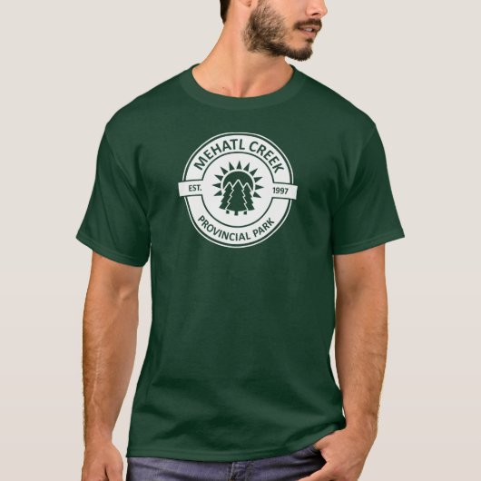 T-shirt Parc provincial de Mehatl Creek Sun Trees (Devant)