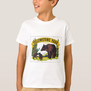 T-shirt Parc vintage Wyoming Etats-Unis de Yellowstone