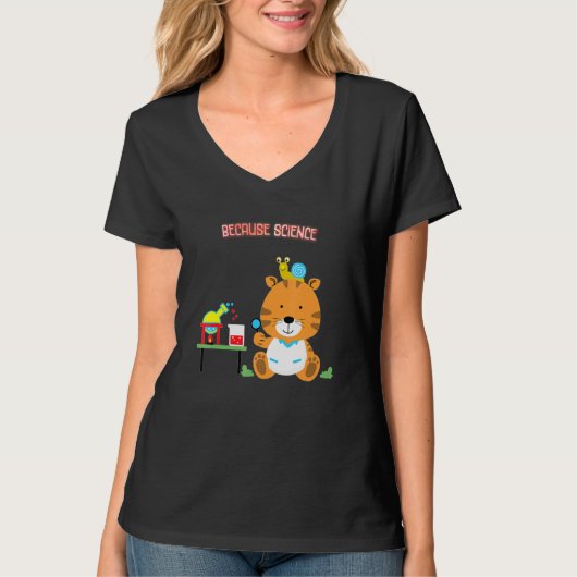 T-shirt Parce que le Geek scientifique dit Humour (Devant)