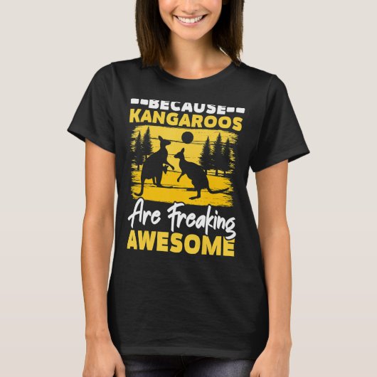 T-shirt Parce Que Les Kangaroos Font Un Kangourou Incroyab (Devant)