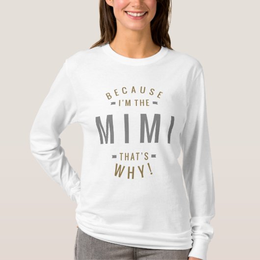 T-shirt Parce que Mimi (Devant)